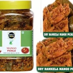 Daily Food Homemade Pure Natural Organic Dry Seedless Mango Pickle Aam Ka Achar Mango Pickle
