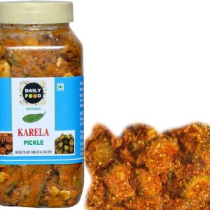 Daily Food Organic Natural Dry Bittergourd Pickle Karela Ka Achar (400gm) Bitter Gourd Pickle