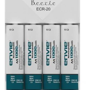 Envie AA 1000 MA Rechargeable (4pcs.) + ECR20 (1pc.) C...