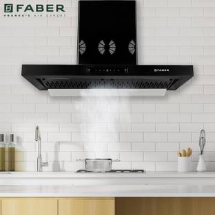 FABER HOOD BONITO 3D IND HC SC FL BK 90 Auto Clean T-Shape 90cm| Touch & Gesture Control| Autoclean| F...