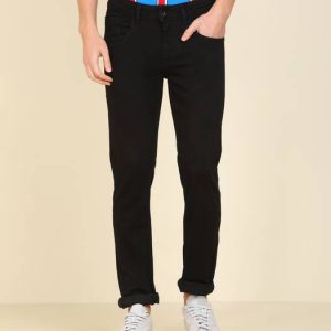 FLYING MACHINE Men Skinny Low Rise Black Jeans