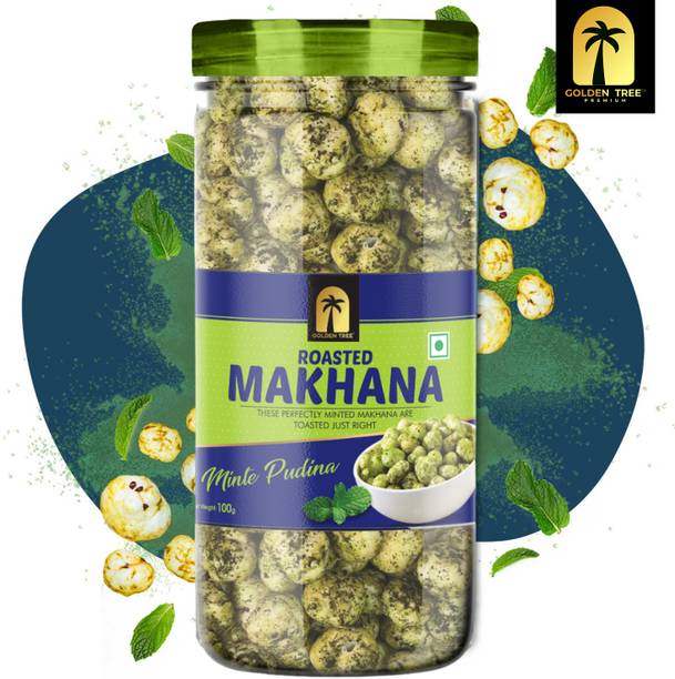 Golden Tree Mint Pudina Makhana| Roasted Fox Nuts with Refreshing Mint Flavor| Healthy Snack