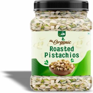 Groly 100% Organic Roasted Pistachios | High Protein | Tasty & Nutritious, Salted Pistachios
