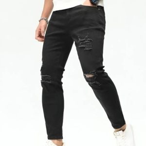 Gruff Men Regular Mid Rise Black Jeans