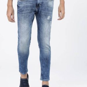 HIGHLANDER Men Slim Mid Rise Blue Jeans