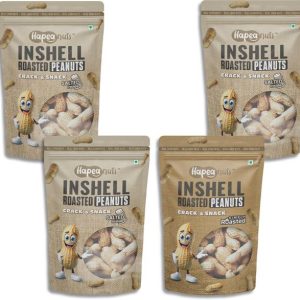Hapeanuts Inshell Salted Peanut (100 g×2) + Unsalted (100 g×2) | Healthy Trial Combo