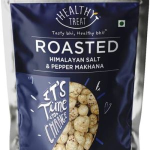 Healthy Treat Roasted Himalayan Salt & Black Pepper Makhana | Flavoured Healthy Makhana Snack