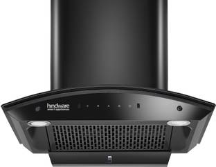 Hindware Smart Appliances Ripple 60 IN Auto Clean | Curved Glass | Filterless | Touch Control | Motion...