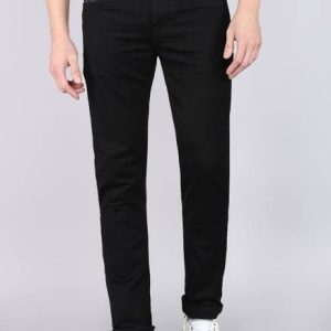 INTEGRITI Men Skinny Mid Rise Black Jeans