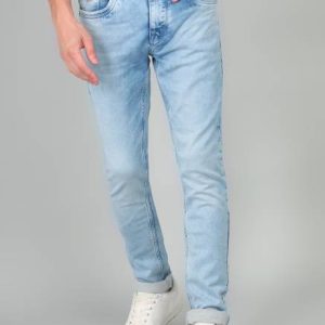 INTEGRITI Men Skinny Mid Rise Light Blue Jeans