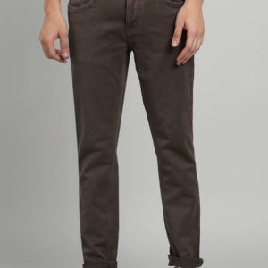 INTEGRITI Men Slim Mid Rise Brown Jeans