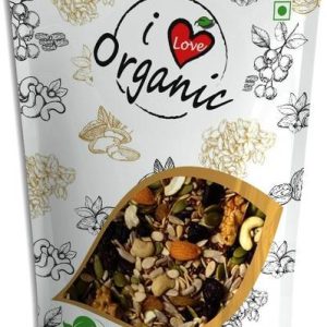 I love organic Premium Imported Trail Mix | 12 varieties of Nuts, Seeds & Berries | Immunity Booster | Healthy & Natural (250 g) Assorted Seeds & Nuts