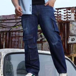 Instafab Plus Men Regular Mid Rise Blue Jeans