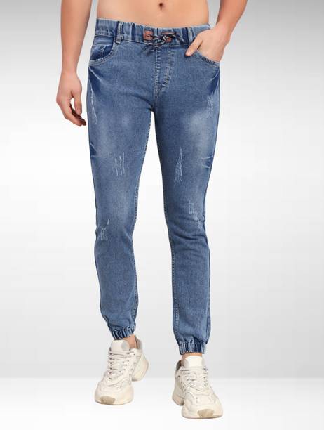 JNSLAB Men Boyfriend Mid Rise Multicolor Jeans