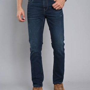 KILLER Men Straight Fit Mid Rise Dark Blue Jeans