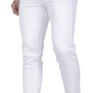 Kaz Men Slim Mid Rise White Jeans