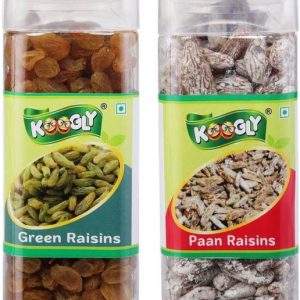 Koogly Premium Quality Kismish and Paan Kismish For Free time Snacking and Dieting-Paan Raisins, Raisins