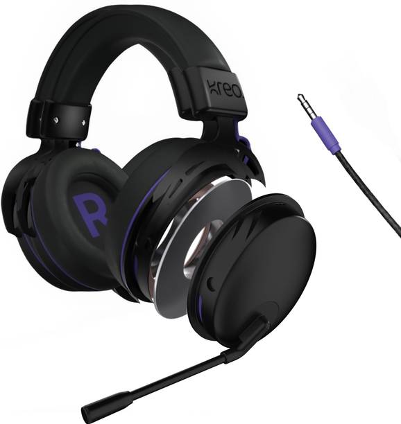 Kreo Beluga v2 Wired Gaming Headphone with Mic for Mobile, PC, PS, Lightweight Wired Gaming