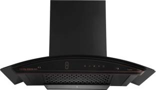 Kutchina VIRGOSE DLX 75 Auto Clean Wall Mounted Black 1400 CMH Chimney
