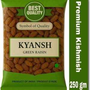 Kyansh Pure Raisins Seedless - (Kishmish) | Source Of Potassium | Premium Dry Fruit Raisins