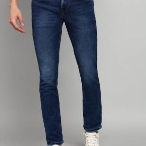 LAWMAN Men Slim Mid Rise Blue Jeans