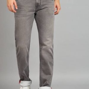 LAWMAN Men Slim Mid Rise Grey Jeans