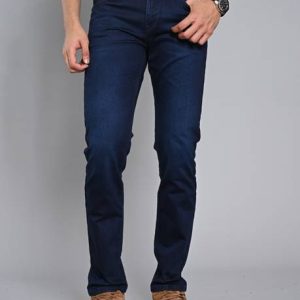 LAWMAN PG3 Men Slim Mid Rise Dark Blue Jeans