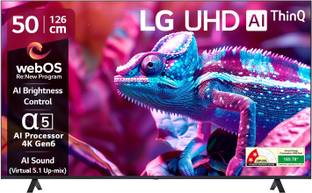 LG AI TV UR7500 126 cm (50 inch) Ultra HD (4K) LED Smart WebOS TV 2025 Edition with Alpha5 AI Processo...