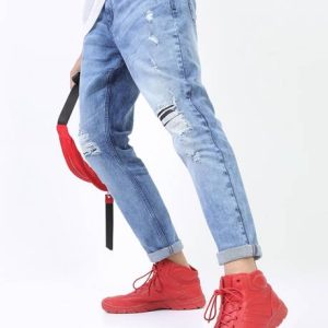 LOCOMOTIVE Men Tapered Fit Mid Rise Blue Jeans