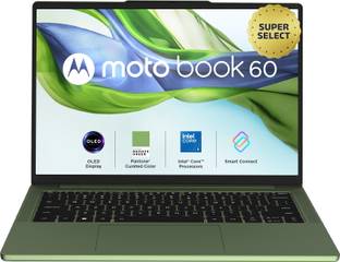 MOTOROLA Motobook 60 Full Metal OLED (i5 14th Gen) Intel Core 5 (Series 2) 210H - (16 GB/512 GB SSD/Wi...