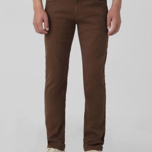 MUFTI Men Slim Mid Rise Brown Jeans
