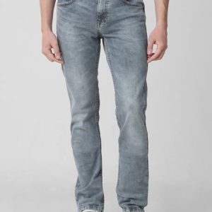 MUFTI Men Slim Mid Rise Grey Jeans