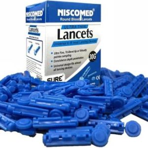 NISCOMED Round Blood Lancet Ultra Thin Glucometer lance...