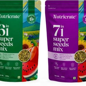 Nutricrate 7 in 1 & 6 in 1 Super Seeds Mix | Seeds for Eating | Healthy Diet Snack Mixed Seeds