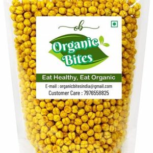 Organic Bites Roasted Masala Chana Without Skin | Bhuna Chana | Roasted Masala Chickpeas