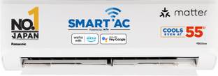 Panasonic 2025 Model 1 Ton 3 Star Split Inverter AC with Wi-fi Connect - White