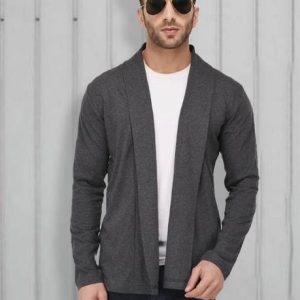 RIGO Men Solid Black Sweater