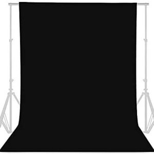 SIAMART 8FTX10.5 FT Black Backdrop Background for Photo...