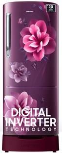 Samsung 183 L Direct Cool Single Door 4 Star Refrigerator with Base Drawer with Digital Inverter