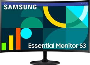 Samsung Essential Series 60.96 cm (24 inch) Curved Full HD LED Backlit VA Panel with 1800R Curvature, ...