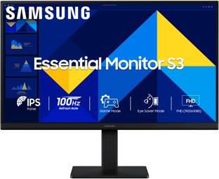 Samsung Essential Series S3 55.88 cm (22 inch) Full HD LED Backlit IPS Panel with D-Sub, HDMI Flat Mon...