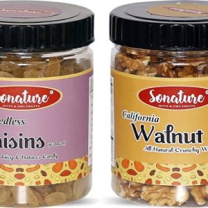 Sonature Super Value Pack Best Quality Combo Pack Of Waluts, Raisins Combo