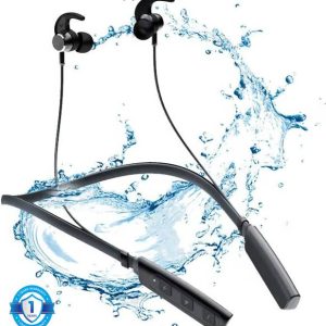 TABARET BOOM BASS Wireless Neckband Bluetooth Earphones & 10mm Drivers,24 Hrs Playtime Bluetooth