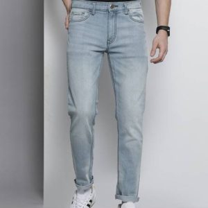 The Indian Garage Co. Men Mid Rise Blue Jeans