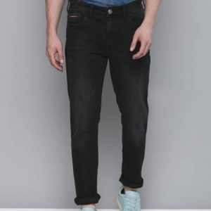 The Indian Garage Co. Men Slim Low Rise Black Jeans