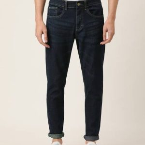 The Indian Garage Co. Men Slim Low Rise Blue Jeans