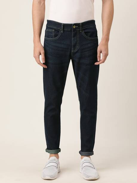 The Indian Garage Co. Men Slim Low Rise Blue Jeans