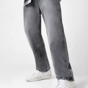 Urbano Fashion Men Loose Fit Mid Rise Grey Jeans