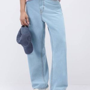 Urbano Fashion Men Loose Fit Mid Rise Light Blue Jeans
