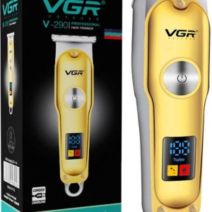 VGR V-290 Professional Hair Clipper with LED Display Tr...
